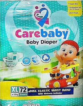 Care Baby Diaper Xl Jumbo Peck 72 Diapers