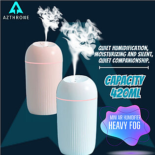 Azthrone 420ml Air Aromatherapy Humidifiers Diffusers Essenti Oil Ultrasonic Humificador Mist Maker Home Car Freshener Office Desk Cool Mist Humidifier