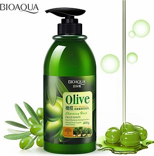 Bioaqua Natural Olive Esence Hair Care Silky Shampoo Anti Dandruff Dry Damage Hair 400ml