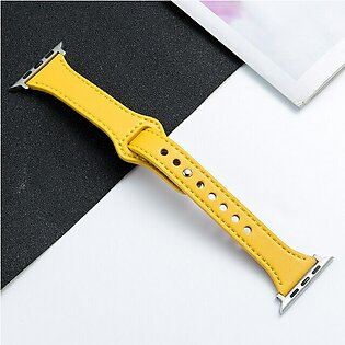 Slim Smart Genuine Leather Watch Band For Appl Watch 38mm 40mm 41mm 42mm 44mm 45mm T500 HW12 HW16 HT99 FK78 I7 Pro DT100 T200