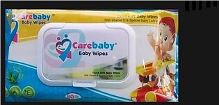 Care Baby Cotton Baby Wipes (1 Pack) (80 Wet Sheets Each)