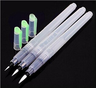 Set of 3 Watercolor Brush Pen refillable calligraphy drawing pen