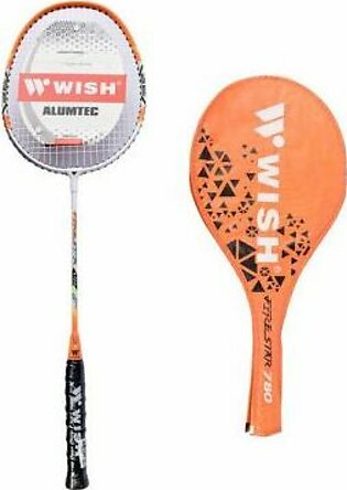 Wish Alumtec 550 Badminton Racket, Orange/White, 019813