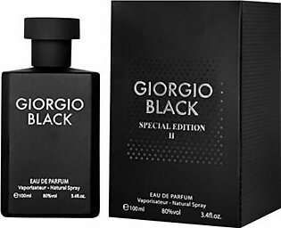 Giorgio Black Special Edition II Eau De Parfum, Fragrance For Mwen, 100ml