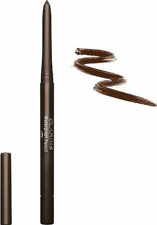Clarins Paris Waterproof Pencil Eyeliner, Long-Lasting, 02 Chestnut