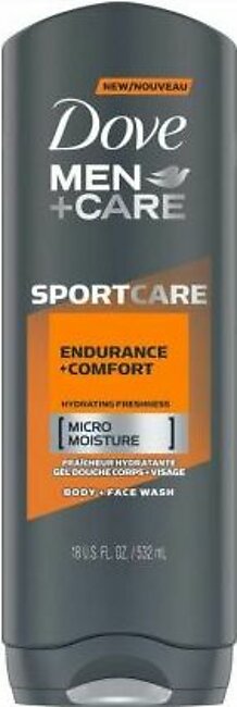 Dove Men+Care Sport Care Endurance+Comfort Body+Face Wash, 532ml