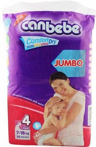 Canbebe Jumbo Maxi No. 4, 7-18 KG 56-Pack