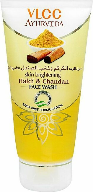VLCC Ayurveda Skin Brightening Face Wash, Haldi & Chandan, Soap Free, 150ml