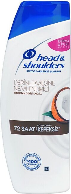 Head & Shoulders Deeply Moisturizing 72 Second Anti Dandruff Shampoo, 350ml