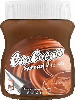 Turk Farms Chocolate Spread, Cream With Cocoa & Hazelnut, 350g