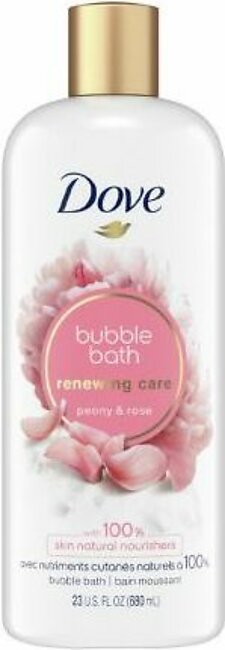 Dove Renewing Care Peony & Rose Bubble Bath, 680ml