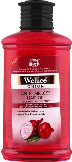 Wellice Onion Anti-Hair Loss Hair Oil, Nourishing & Strengthens, 150ml