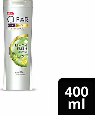 Clear Lemon Fresh Triple Anti-Dandruff Shampoo, 400ml