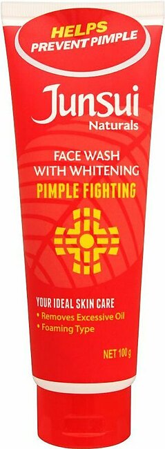 Junsui Pimple Fighting Whitening Face Wash With Whitening, 100g
