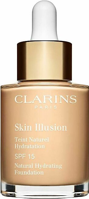 Clarins Paris Skin Illusion Natural Hydrating Foundation, SPF 15, 101 Linen