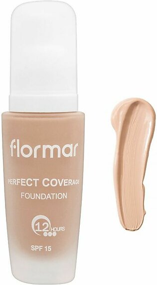 Flormar Perfect Coverage Foundation, 107 natural Ivory, 30ml