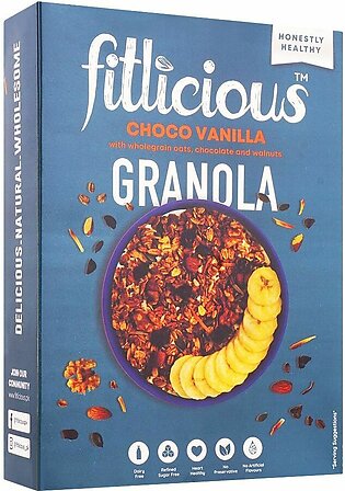 Fitlicious Choco Vanilla Granola Muesli Box, 400g