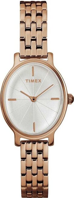 Timex Women's Rust Gold Oval Dial & Bracelet Analog Watch, TW2R94000