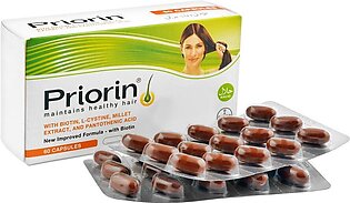 Bayer Pharmaceuticals Priorin Capsule, Maintains Healthy Hair, 60-Pack