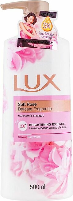 Lux Soft Rose Delicate Fragrance Glowing Body Wash, 500ml