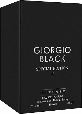 Giorgio Black Special Edition II Intense Eau De Parfum, Fragrance For Men, 100ml