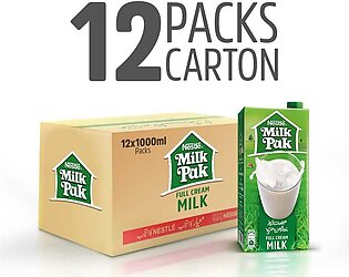 Nestle Milkpak Full Cream Milk 1000ml, 12 Piece