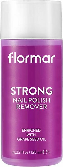 Flormar Strong Nail Polish Remover, Grape Seed Oil, 125ml