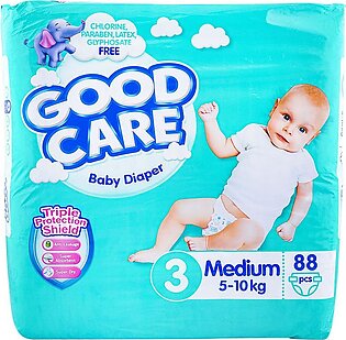 Good Care Baby Diaper No. 3, Medium Size, 5-10 KG, 88-Pack