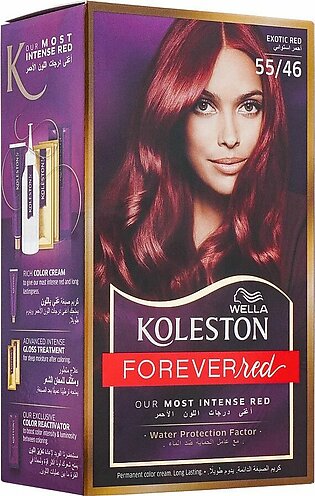 Wella Koleston Forever Red Color Cream Kit, 55/46, Exotic Red