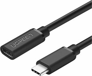 UGreen USB Type C Male To Female Extension Cable, 0.5M, Black, 40574