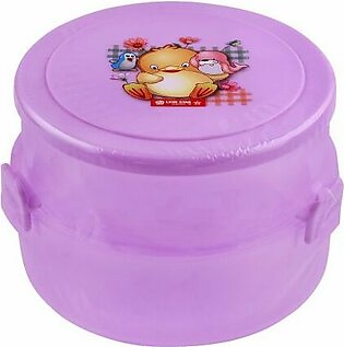 Lion Star Round Pop Lunch Box, Purple, 4x3 Inches, SB-14