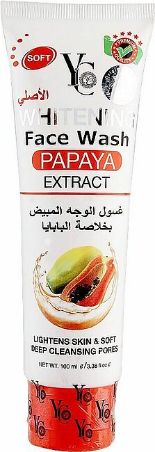 YC Whitening Papaya Extract Face Wash, 100ml