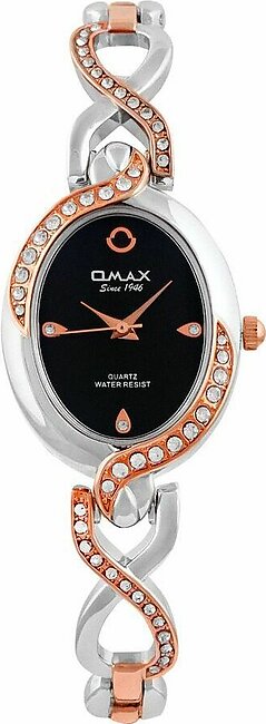 Omax Women's Oval Designed Dial & Chain Analog Watch, JES966N012