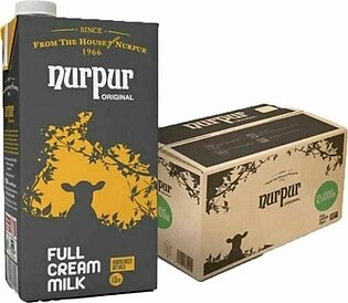 Nurpur Full Cream Milk Carton, 1000ml x 12