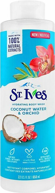 St. Ives Coconut Water & Orchid Hydrating Body Wash, 650ml
