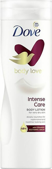 Dove Body Love Intense Care Body Lotion, For Very Dry Skin, With Ceramide Restoring Serum, 400ml