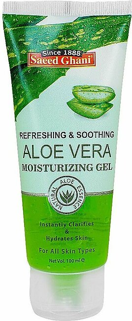 Saeed Ghani Refreshing & Soothing Aloe Vera Moisturizing Gel, For All Skin Types, 100ml