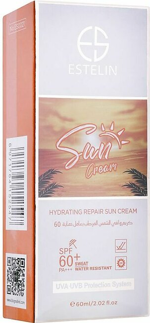 Estelin Hydrating Repair SPF-60+ Sun Cream, 60ml
