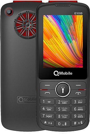Qmobile E1000 Mobile Phone, Party V2, Black + Blue