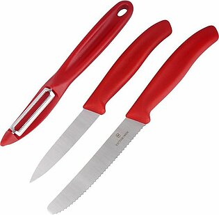 Victorinox Paring Knife + Peeler 3-Pack, 6.7111.31