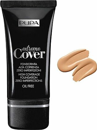 Pupa Milano Extreme Cover High Coverage Foundation, Oil Free, 040