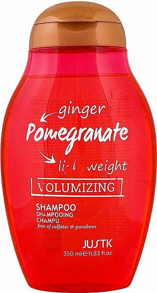 JUSTK Ginger, Pomegranate, Light Weight Volumizing Shampoo, 350ml