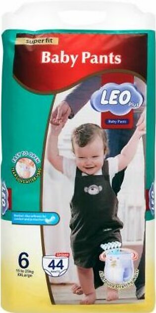 Leo Plus Super Fit Baby Pants XXLarge No. 6, 15-25Kg, 44-Pack