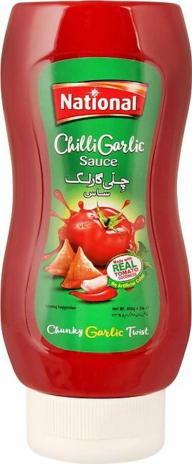 National Chilly Garlic Sauce, Squeezy, 400g