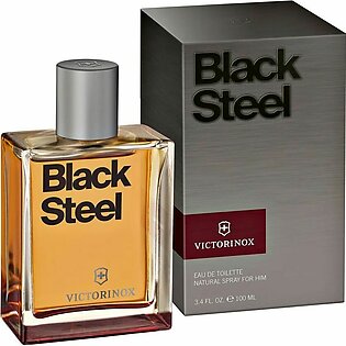 Victorinox Black Steel For Him Eau De Toilette, Fragrance For Men, 100ml