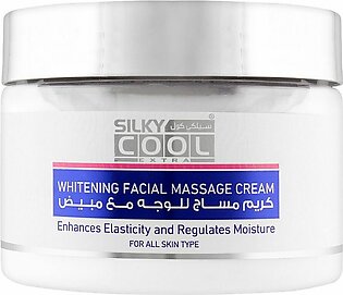 Silky Cool Extra Whitening Facial Massage Cream, All Skin Types, 350ml