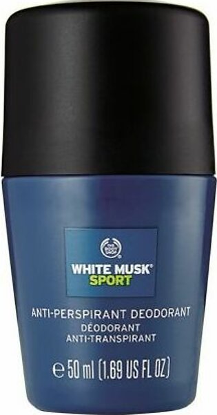 The Body Shop White Musk Sport Antiperspirant Deodorant For Men, 50ml
