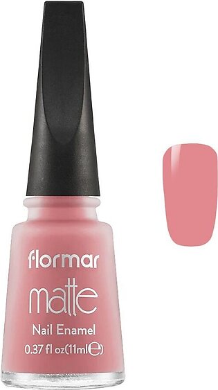 Flormar Matte Nail Enamel, M53, Blushing Beige, 11ml