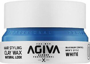 Agiva Professional Natural Look Hair Styling Wax, 06 Clay White, 155ml