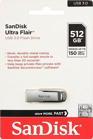 Sandisk Ultra Flair USB 3.0 512GB Flash Drive